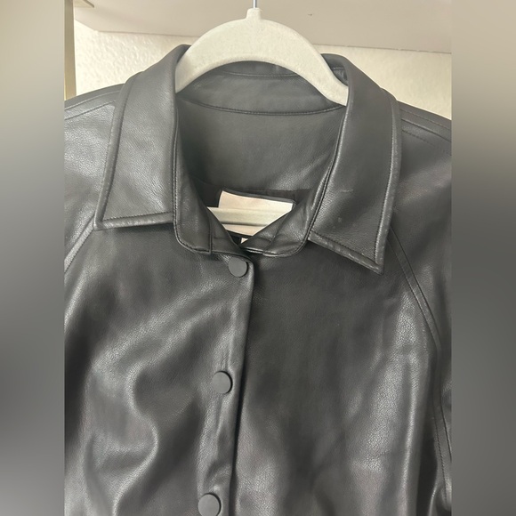 Black! Alexis Faux Leather Buttoned Cuff Ceci
Jacket - Picture 6 of 9